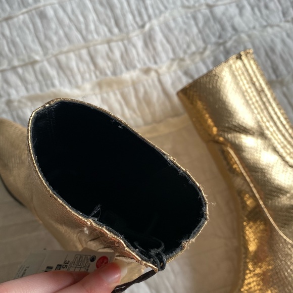 ZARA Gold Boots - Picture 9 of 12